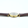 1990s Ladies Cartier 'Must de' Vendôme Trinity Roman chapter Dial in Vermeil 925 Silver Gilt