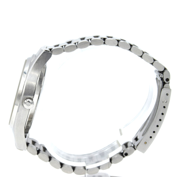 1975 Omega Large Seamaster Cosmic 2000 Automatic Date Model 166.128 with Silvered Dial on Bracelet