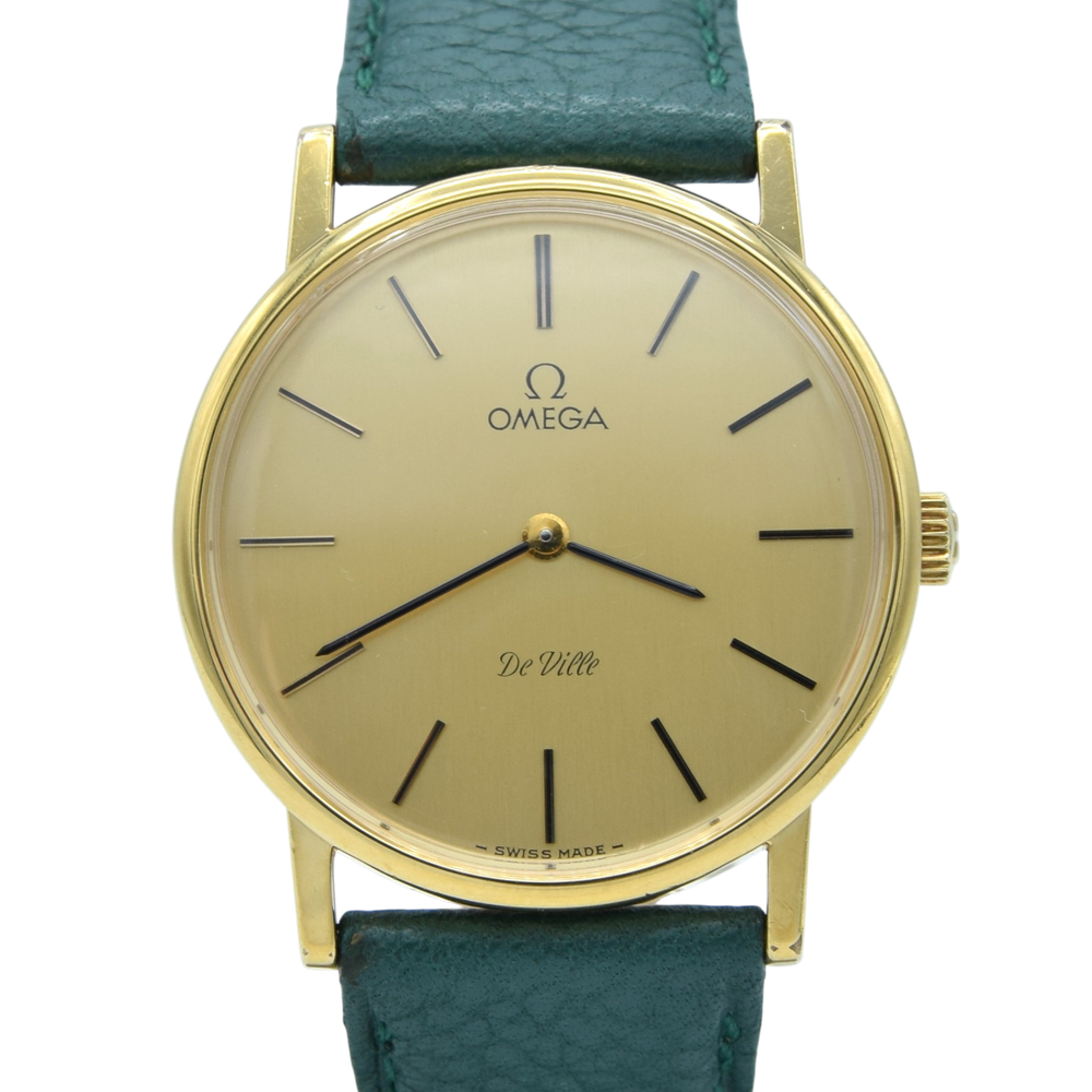 1979 Omega De ville classic manual Wind slim stylish Watch Model 511.532 in Gold tone