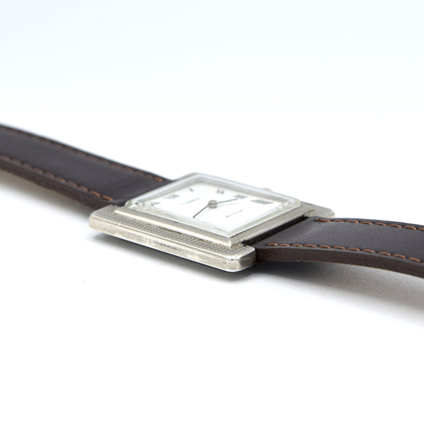 1967 Tissot Stylist Tank Swiss Hand-Wound Mechanical Watch – Roman Dial, Hobnail Case, Box & Signed Buckle