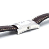 1990s Alfred Dunhill 'Facet' swiss quartz Date Wristwatch with White Roman Dial on leather + Buckle