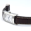 1990s Alfred Dunhill 'Facet' swiss quartz Date Wristwatch with White Roman Dial on leather + Buckle