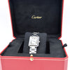 2010 Cartier Tank Solo 3170 Stainless Steel Quartz unisex Watch on Bracelet – White Roman Dial, Blue Hands, Cabochon Crown