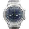 1969 Omega Rare Jumbo ufo "Chronostop Fontana Pentatlon" Geneve with satin blue Dial Model 146.012 on Bracelet