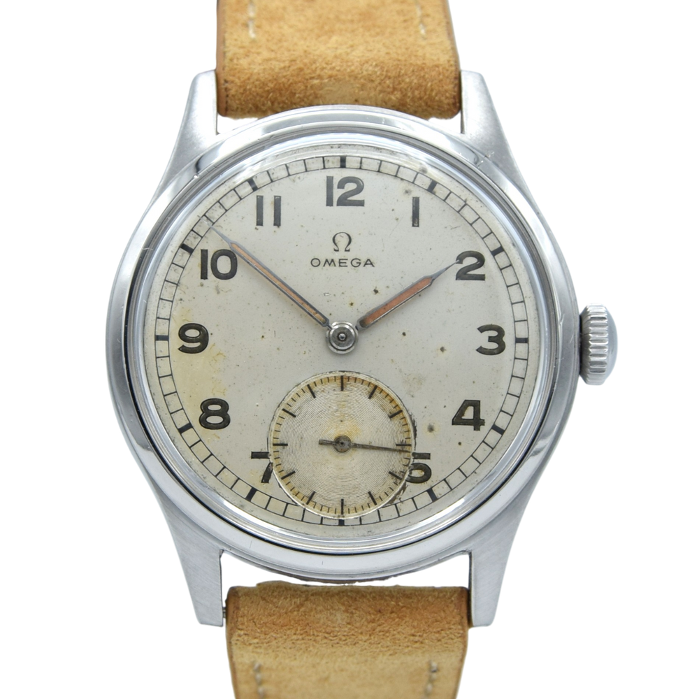 1944 Omega Ref. 2383-4 “All Arabic” Rare Original Dial Steel Military-Style Watch – Cal. 30T2