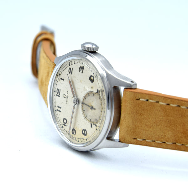 1944 Omega Ref. 2383-4 “All Arabic” Rare Original Dial Steel Military-Style Watch – Cal. 30T2