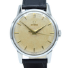 1952 Omega Ref. 2496 Steel Manual Wind Watch – Cal. 283 – Original Eggshell Patina Dial, Facet Lugs & Signed Crown