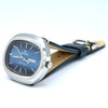 1970s Radical Kilimandjaro Blue 'Holographic 3D dial' Day Date automatic watch in Stainless Steel NOS
