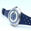 1969 Omega Geneve Dynamic Model 166.079 Automatic Day Date with Two Tone Silver and Blue Bullseye Dial