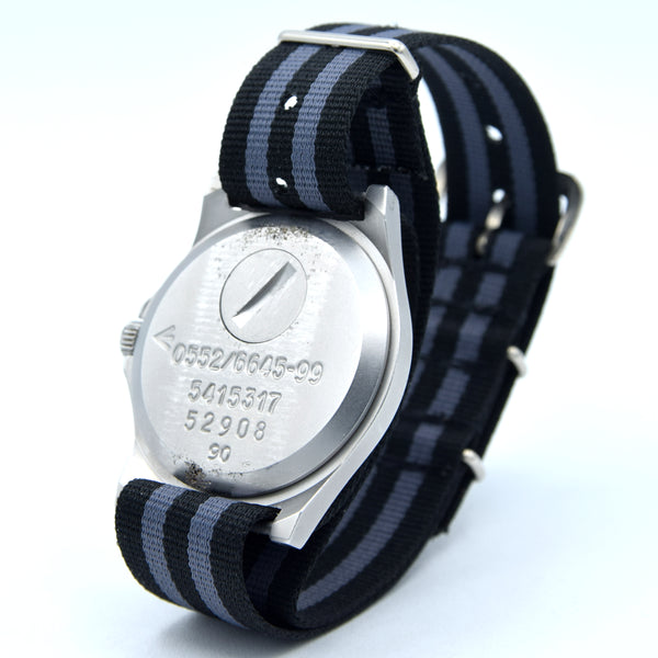 1990 CWC 0552/6645-99 5415317 British Royal Navy Issue Quartz Wristwatch with Hacking second