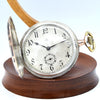 1910 Omega Full Hunter Pocket Watch – Niello Silver & Gold Case, Grand Prix Paris 1900 Medals