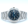 1969 Omega Geneve dynamic with Gorgeous matte dusted blue Dial - unpolished Model 166.039 in steel