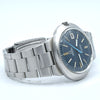 1969 Omega Geneve dynamic with Gorgeous matte dusted blue Dial - unpolished Model 166.039 in steel