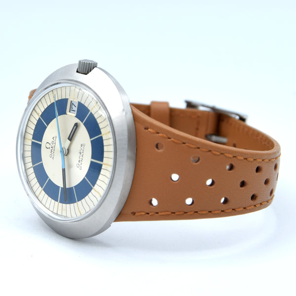 1972 Omega Geneve Dynamic Automatic Date model 166.039 Two Tone bullseye Dial Fernando Fontana