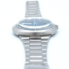 1969 Omega Geneve dynamic with Gorgeous matte dusted blue Dial - unpolished Model 166.039 in steel