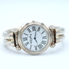 1992 - 1993 Rare Designer RoyKing large bangle watch 925 Sterling silver London hallmark + Box papers & Tag