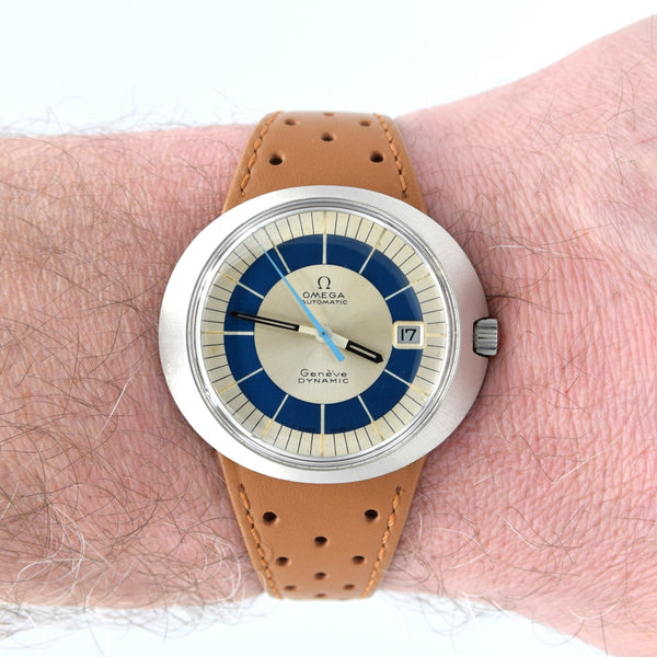 1972 Omega Geneve Dynamic Automatic Date model 166.039 Two Tone bullseye Dial Fernando Fontana
