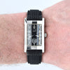1990s Alfred Dunhill 'Facet' Dunhillion 8014 swiss quartz Date Wristwatch with black Arabic dial on Rubber