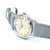 1961 Omega Seamaster Automatic Wristwatch Model 14700 with Original Off-White Explorer Dial in Steel