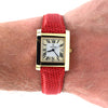 1990s Concord Tank Style Solid 14k Gold Swiss unisex Wristwatch – Unused Condition – Cartier Inspired Dress Watch