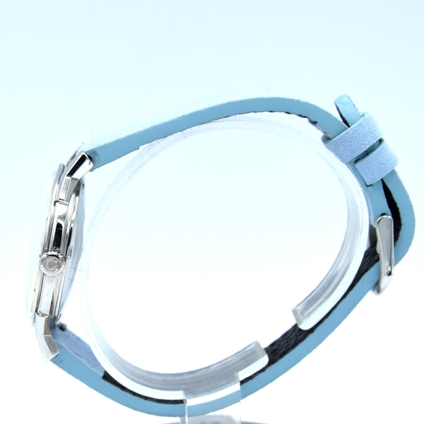 1963 Omega Sharp Constellation Date 168.005 Automatic Chronometer onyx batons - steel + Dog Leg Lugs