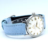 1963 Omega Sharp Constellation Date 168.005 Automatic Chronometer onyx batons - steel + Dog Leg Lugs