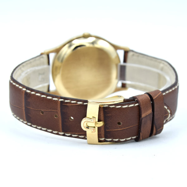 1975 / 1976  Rare Omega Geneve box set - automatic Dress Watch in Solid 9ct Gold English Case Model 1625422