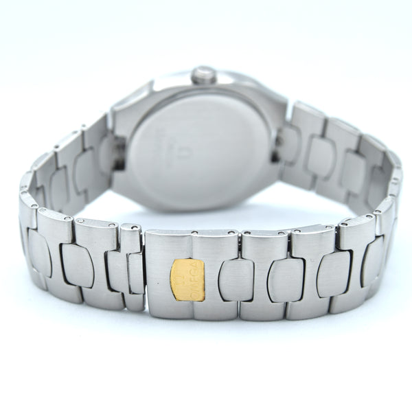 1988 Omega Seamaster Polaris 396.1022 18k Gold & Steel Date 31MM Unisex midsize Quartz Watch