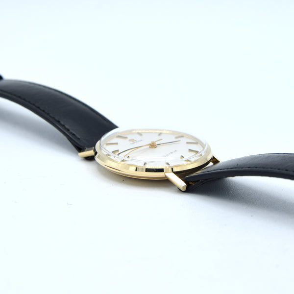 1962 Omega 'As New' Geneve Watch 9ct Gold English Case Model 1315016 Buckle + Box