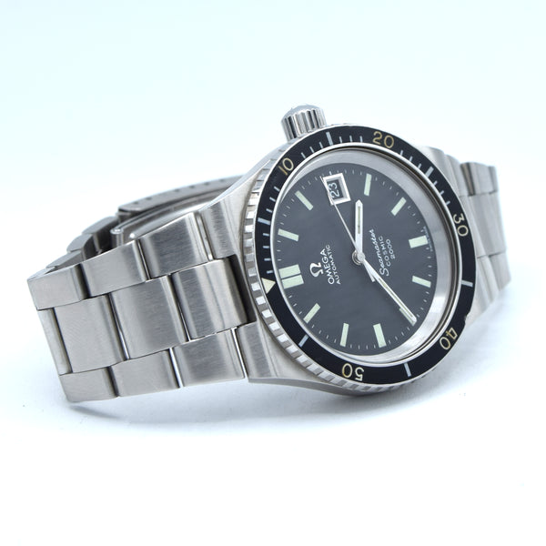 1971 Omega Seamaster Cosmic 2000 Diver Ref. 166.137 – Automatic Cal 1012 – Black Dial, Date, Steel Bracelet