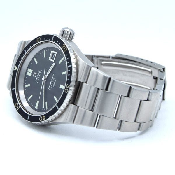 1971 Omega Seamaster Cosmic 2000 Diver Ref. 166.137 – Automatic Cal 1012 – Black Dial, Date, Steel Bracelet