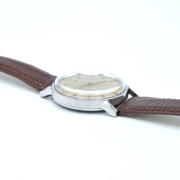 1966 Omega Seamaster with stunning Brown Linen Patina Dial in Stainless Steel Model 135.011