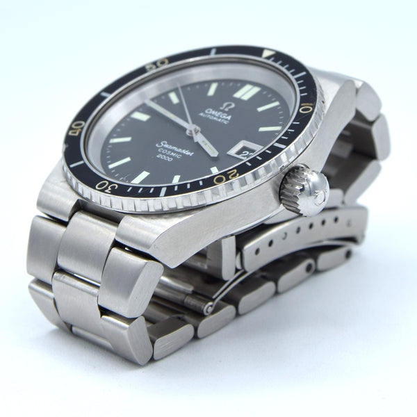 1971 Omega Seamaster Cosmic 2000 Diver Ref. 166.137 – Automatic Cal 1012 – Black Dial, Date, Steel Bracelet