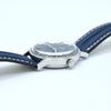 1972 Omega Rare navy Blue 'Barcode Dial' Automatic Day/Date in Stainless Steel Model 166.0117