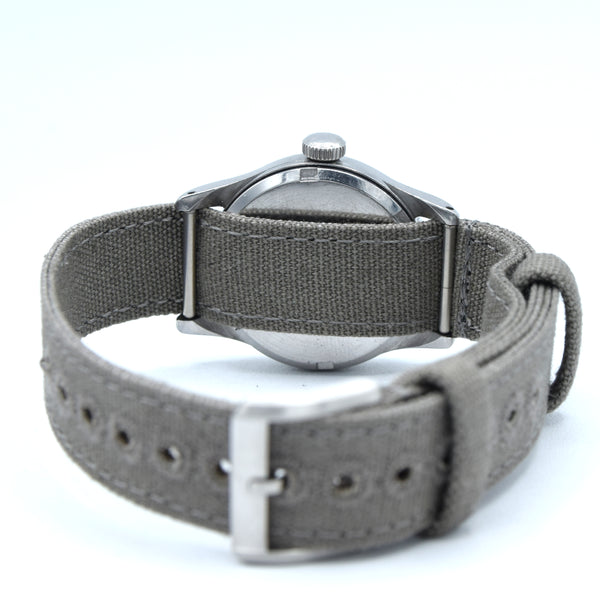 1943 Omega “Civil Service India” WW2 Mid-Size Steel Watch – Original Arabic Dial, Sub-Seconds, Cal. 26.5 T3 (CS/I Issue)