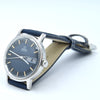 1972 Omega Rare navy Blue 'Barcode Dial' Automatic Day/Date in Stainless Steel Model 166.0117