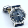 1972 Omega Rare navy Blue 'Barcode Dial' Automatic Day/Date in Stainless Steel Model 166.0117