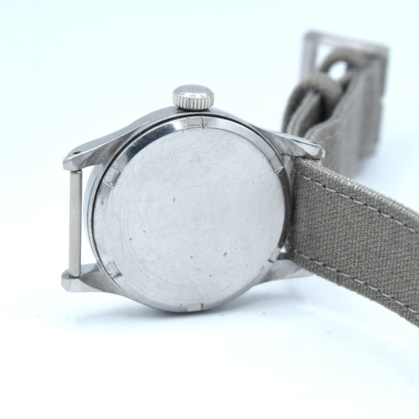 1943 Omega “Civil Service India” WW2 Mid-Size Steel Watch – Original Arabic Dial, Sub-Seconds, Cal. 26.5 T3 (CS/I Issue)