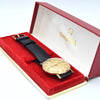 1970/73 Omega Unused N.O.S Geneve Watch 9ct Gold English Case Model 1318412 Buckle + Box