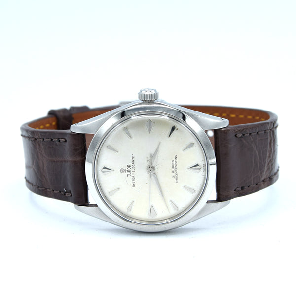 1963 Tudor Oyster 'Elegante' Wristwatch Model 7960 with rare Dial in Stainless Steel 34mm