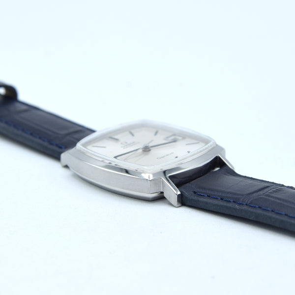1973 Omega Genève “TV case” ref. 162.0052 – steel – cal 1012 –  sharp silver sunburst dial – original plexi & crown