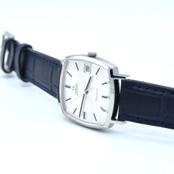 1973 Omega Genève “TV case” ref. 162.0052 – steel – cal 1012 –  sharp silver sunburst dial – original plexi & crown