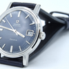 1969 Omega Geneve Automatic Date Model 166.070 Rare sunburst Electric Blue Dial caliber 565