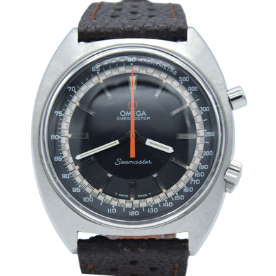 1968 Omega Seamaster Sharp Chronostop Jumbo size Watch Model 145.007 in Stainless Steel cal 865