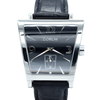 Corum Trapeze Gents ref. 106.404.20 stainless steel quartz watch, black dial, original strap & buckle