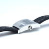 Corum Trapeze Gents ref. 106.404.20 stainless steel quartz watch, black dial, original strap & buckle