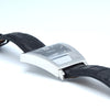 Corum Trapeze Gents ref. 106.404.20 stainless steel quartz watch, black dial, original strap & buckle