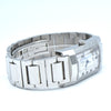1990s Alfred Dunhill 'Facet' swiss quartz Date Wristwatch with White Roman Dial on Bracelet + Box