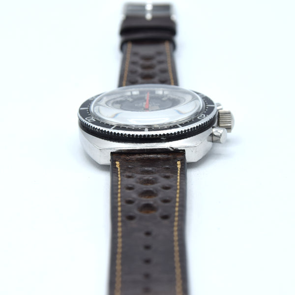 1969 Swiss Emperor 20 ATU diver chronograph – stainless steel – Valjoux 7733 – original tropical dial