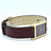 1983/84 Cartier Ladies Tank Mechanical with Unique Burgundy Red / Brown Patina Dial in 925 Sterling Silver Gilt
